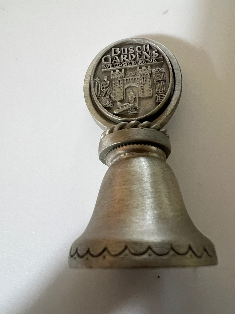 Busch Gardens Pewter  Decorative Dinner Bell - Collectible Home Accent
